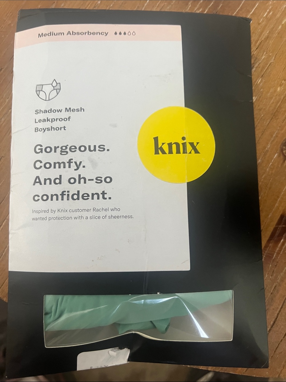 Knox 4x shadow mesh boyshort leakproof